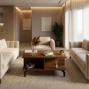 طاولة قهوة لون بني 0219