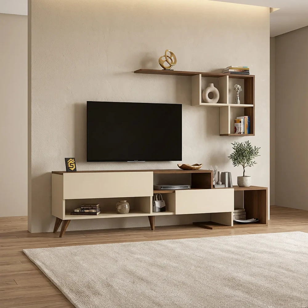 طاولة تلفزيون بلازما بيج مع بني 84