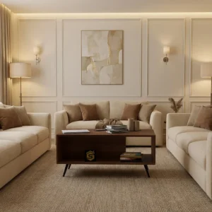 طاولة قهوة لون بني