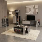 طقم طاولات تصميم تركي لون رمادي درجتين 0144