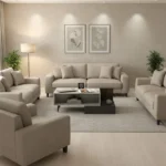 طاولة وسط حديثة رمادي درجتين 0245