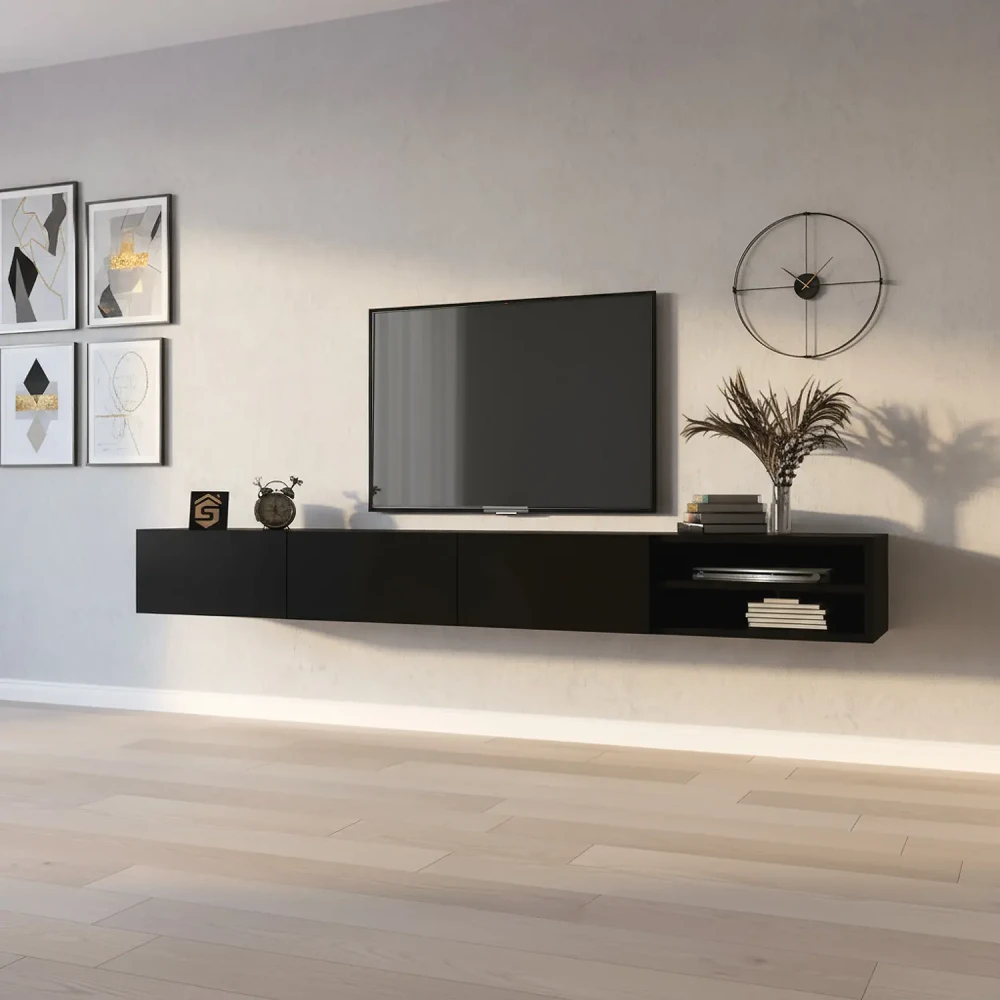 طاولة شاشة معلقة لون أسود 118