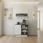 ركن قهوة لون أبيض مع رمادي 034