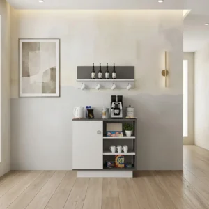 ركن قهوة لون أبيض مع رمادي 034