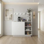 ركن قهوة برفوف لون أبيض 036