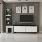 طاولة شاشة مع 3 طاولات خدمة 85