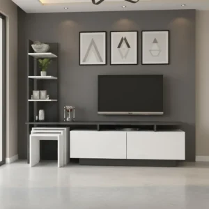 طاولة شاشة مع 3 طاولات خدمة 85