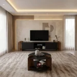 طقم طاولات مودرن اسود مع بني 159