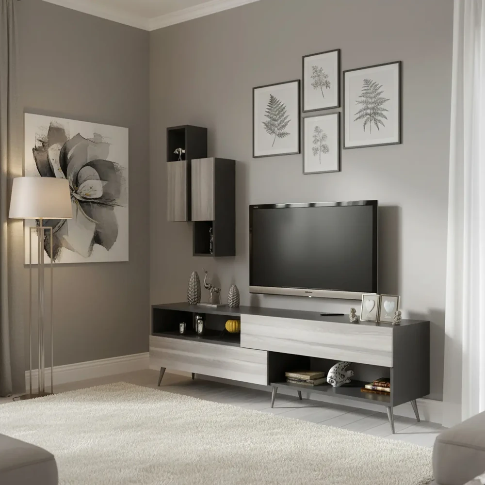 طقم طاولات تلفزيون و قهوة و ركن قهوة 0143