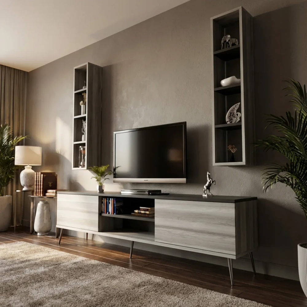 طقم طاولات تلفزيون و قهوة و ركن قهوة 018