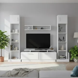 طاولة تلفزيون معلقة لون بني 114